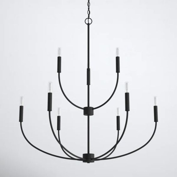 a photo of an interior chandelier light