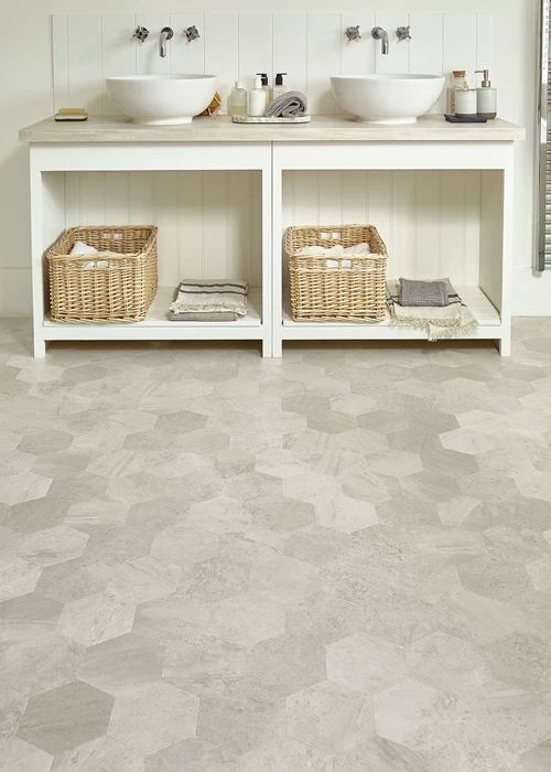 interior remodel - luxury vinyl tile flooring