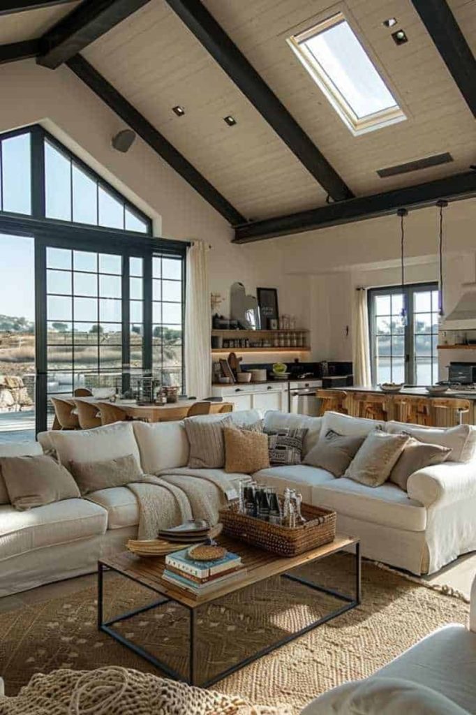 interior view of a barndominium