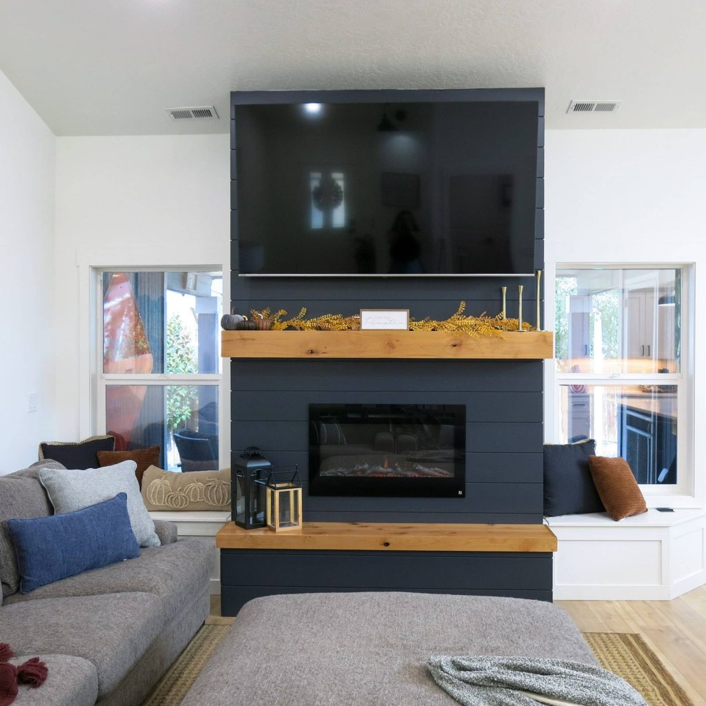 a photo of fireplaces and mantels